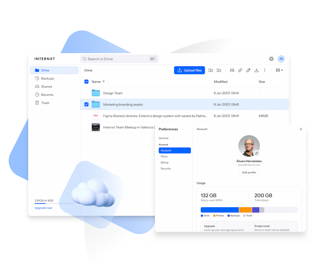 Internxt Mockup